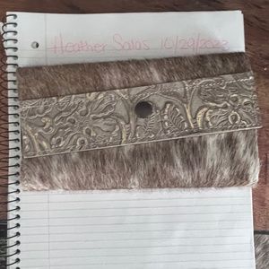 Dancing Cactus Designs Cowhide Wallet